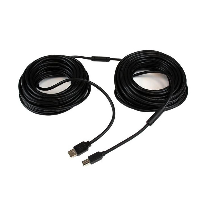 StarTech.com Câble USB Actif A vers B 20 m - M/M - Noir