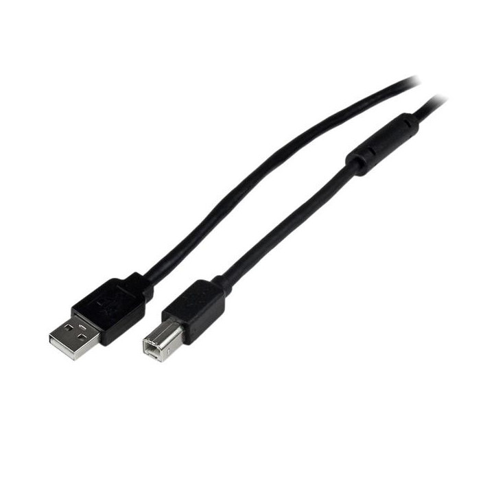StarTech.com Câble USB Actif A vers B 20 m - M/M - Noir