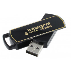 Integral INFD128GB360SEC3.0 lecteur USB flash 128 Go USB Type-A 3.2 Gen 1 (3.1 Gen 1) Noir, Or