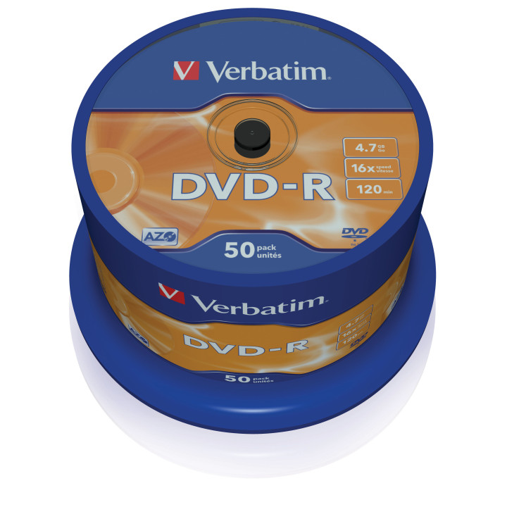 Verbatim DVD-R Matt Silver 4,7 Go 50 pièce(s)