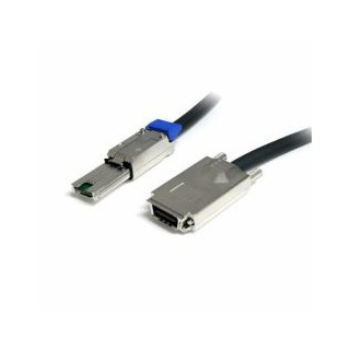 Fujitsu D:SAS12G-1M-2S-3ML câble Serial Attached SCSI (SAS) 3 m 12 Gbit/s Noir, Blanc