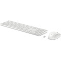 HP 650 WRLS KB/MSE COMBO WHT FR clavier Souris incluse Maison RF sans fil Blanc
