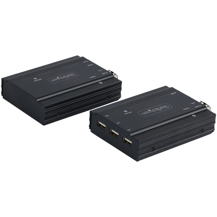 StarTech.com Extendeur KVM 4K HDMI sur Fibre Optique - Extender Commutateur Console KVM HDMI Video & USB - jusqu'à 300m (Multi
