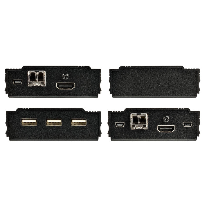 StarTech.com Extendeur KVM 4K HDMI sur Fibre Optique - Extender Commutateur Console KVM HDMI Video & USB - jusqu'à 300m (Multi