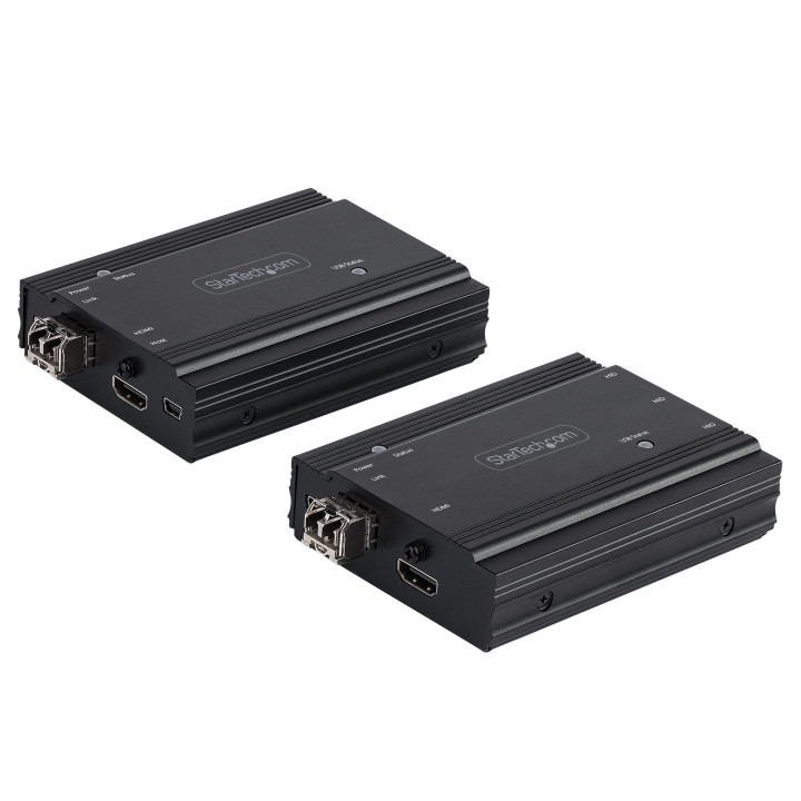 StarTech.com Extendeur KVM 4K HDMI sur Fibre Optique - Extender Commutateur Console KVM HDMI Video & USB - jusqu'à 300m (Multi