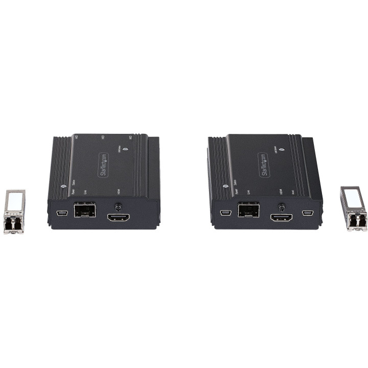 StarTech.com Extendeur KVM 4K HDMI sur Fibre Optique - Extender Commutateur Console KVM HDMI Video & USB - jusqu'à 300m (Multi