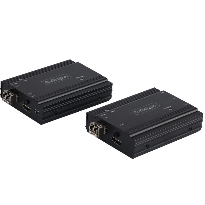 StarTech.com Extendeur KVM 4K HDMI sur Fibre Optique - Extender Commutateur Console KVM HDMI Video & USB - jusqu'à 300m (Multi