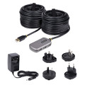 StarTech.com Hub USB d'Extension - Câble d'Extension USB 2.0 de 24m avec Concentrateur USB-A à 4 Ports, Câble Répéteur USB
