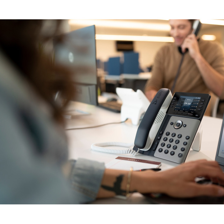 Poly Téléphone IP Edge E320 compatible PoE