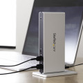 StarTech.com Station d'Accueil USB 3.0 pour Deux Écrans avec Adaptateurs DVI vers VGA et HDMI, 5x USB 3.0 et Audio - Station d