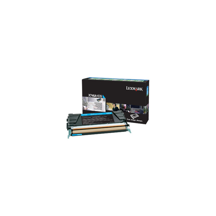 Lexmark X746A1CG toner cartridge 1 pc(s) Original Cyan