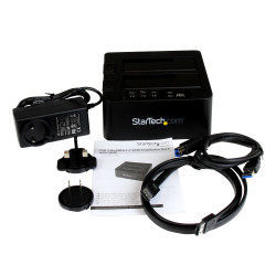 StarTech.com Duplicateur de Disque Dur à 2 Baies, Cloneur/Copieur Autonome USB 3.0 (5 Gbps) / eSATA vers 2,5/3,5" SATA III HDD
