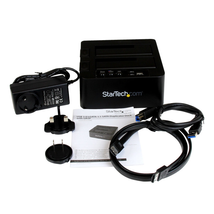 StarTech.com Duplicateur de Disque Dur à 2 Baies, Cloneur/Copieur Autonome USB 3.0 (5 Gbps) / eSATA vers 2,5/3,5" SATA III HDD