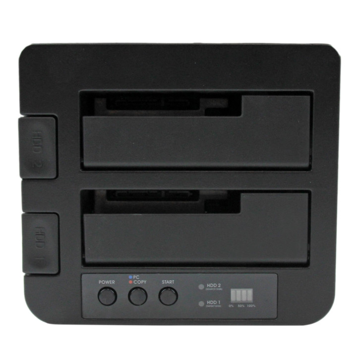 StarTech.com Duplicateur de Disque Dur à 2 Baies, Cloneur/Copieur Autonome USB 3.0 (5 Gbps) / eSATA vers 2,5/3,5" SATA III HDD
