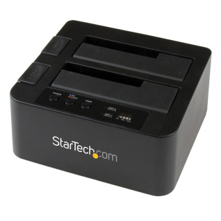 StarTech.com Duplicateur de Disque Dur à 2 Baies, Cloneur/Copieur Autonome USB 3.0 (5 Gbps) / eSATA vers 2,5/3,5" SATA III HDD