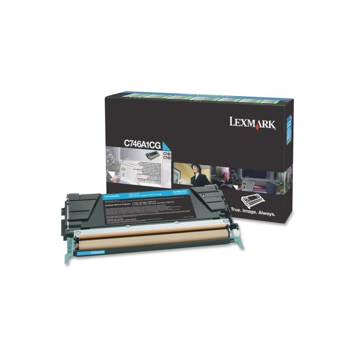 Lexmark C746A1CG toner cartridge 1 pc(s) Original Cyan