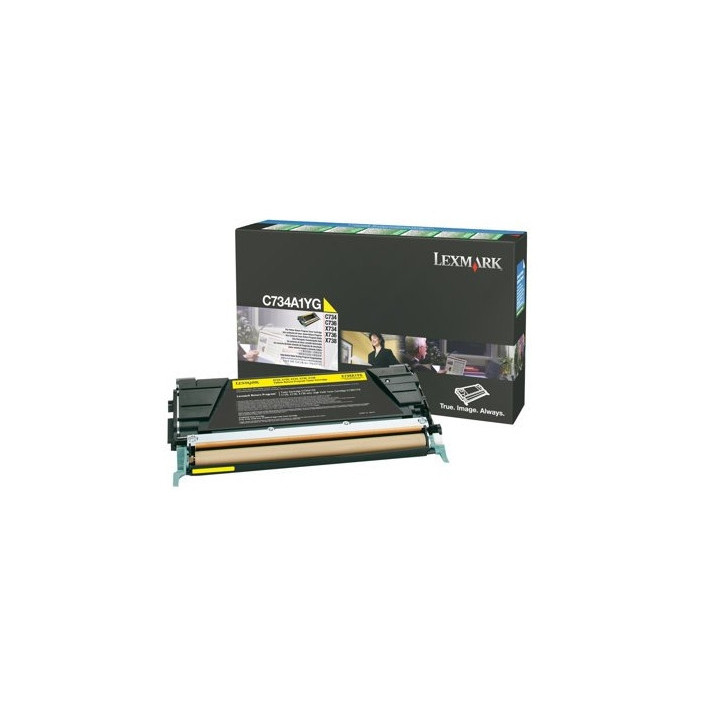 Lexmark C734A1YG toner cartridge 1 pc(s) Original Yellow