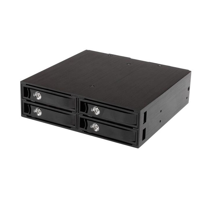 StarTech.com Backplane pour 4 disques durs SAS/SATA de 2,5" - Rack mobile 4x HDD / SSD avec échange à chaud