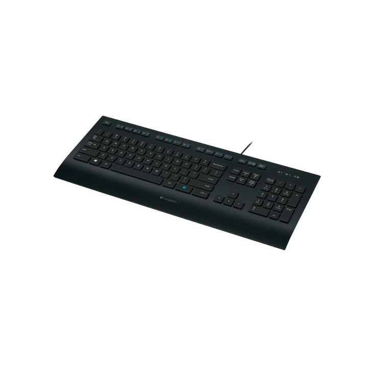 Logitech K280E Pro f/ Business clavier Bureau USB QWERTY Italien Noir