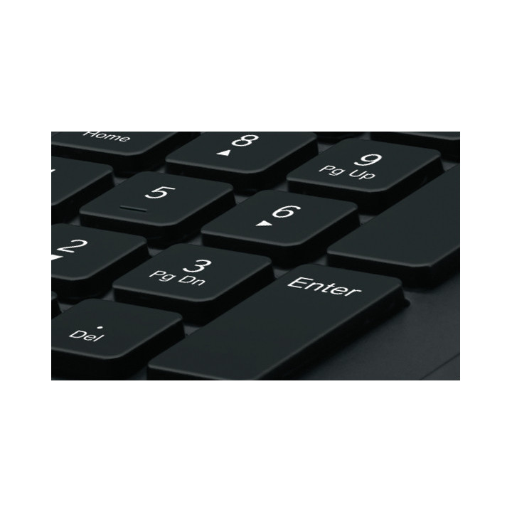 Logitech K280E Pro f/ Business clavier Bureau USB QWERTY Italien Noir