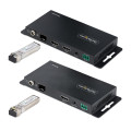StarTech.com Kit Extender HDMI Fibre Optique - 4K60Hz jusqu'à 1km (Monomode) ou 300m (Multimode) Fibre optique LC, HDR, HDCP, 