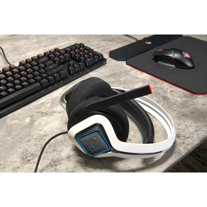 HP 6MF36AA Casque Avec fil Arceau Jouer USB Type-A Blanc