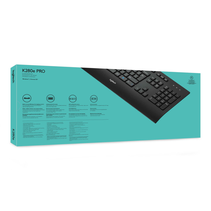 Logitech K280E Pro f/ Business clavier Bureau USB AZERTY Français Noir
