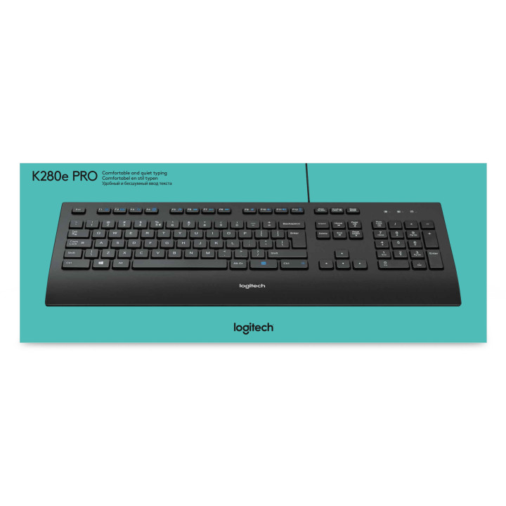 Logitech K280E Pro f/ Business clavier Bureau USB AZERTY Français Noir