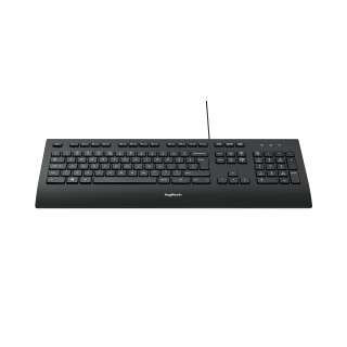 Logitech K280E Pro f/ Business clavier Bureau USB QWERTZ Suisse Noir