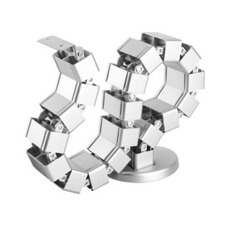 StarTech.com Goulotte passe-câbles avec vertèbres - Gestionnaire de câbles réglable avec quatre conduits et une base lesté