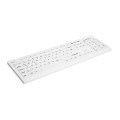 CHERRY AK-C8100F-FUS-W/FR clavier Médical RF sans fil AZERTY Français Blanc