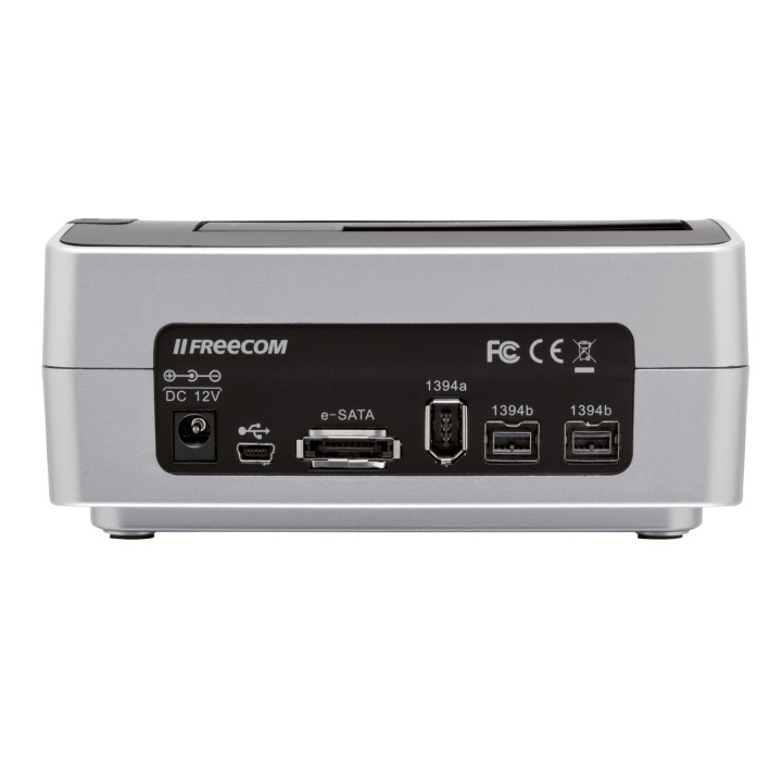 Freecom Hard Drive Dock Quattro Noir, Argent