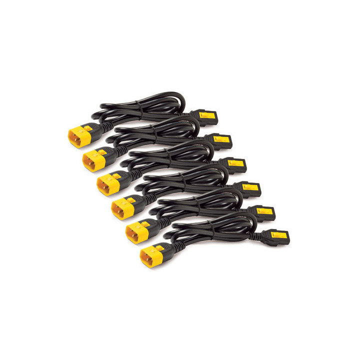 APC , Power Cord Kit (6 ea), Locking, C13 to C14, 1.8m