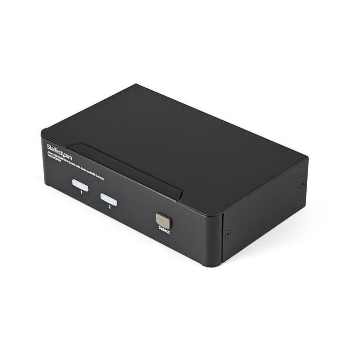StarTech.com Commutateur KVM HDMI USB 2 ports avec audio et concentrateur USB 2.0