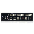 StarTech.com Commutateur KVM 2 Ports DVI, USB et Audio - Switch KVM DVI Dual Link - 2560x1600