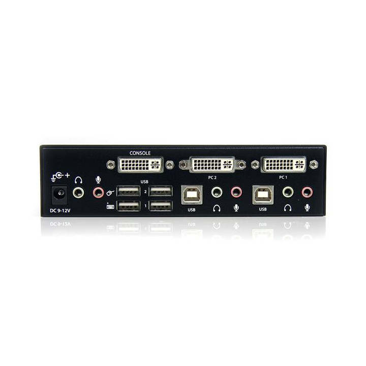 StarTech.com Commutateur KVM 2 Ports DVI, USB et Audio - Switch KVM DVI Dual Link - 2560x1600