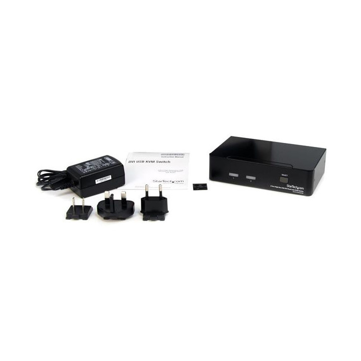 StarTech.com Commutateur KVM 2 Ports DVI, USB et Audio - Switch KVM DVI Dual Link - 2560x1600