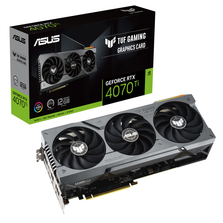 ASUS TUF Gaming TUF-RTX4070TI-12G-GAMING NVIDIA GeForce RTX 4070 Ti 12 Go GDDR6X