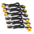APC , Power Cord Kit (6 ea), Locking, C19 to C20 (90 Degree), 0.6m