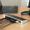 StarTech.com Station d'accueil USB 3.0 pour deux PC portables - KVM - Partagez un clavier, une souris, 2 écrans et des fichier