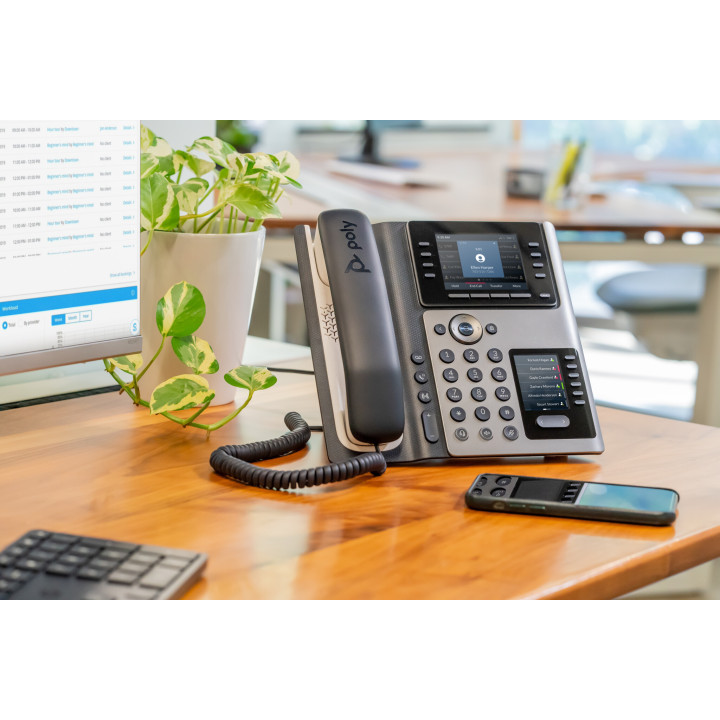 Poly Téléphone IP Edge E450 compatible PoE