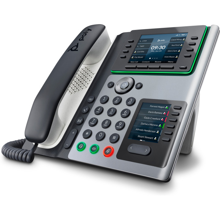 Poly Téléphone IP Edge E450 compatible PoE