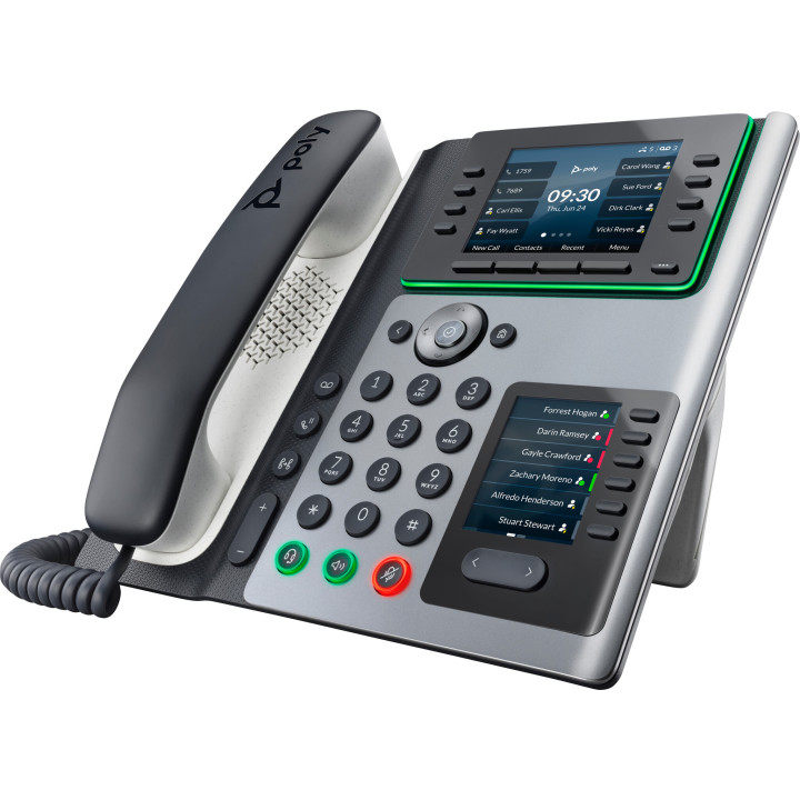 Poly Téléphone IP Edge E400 compatible PoE