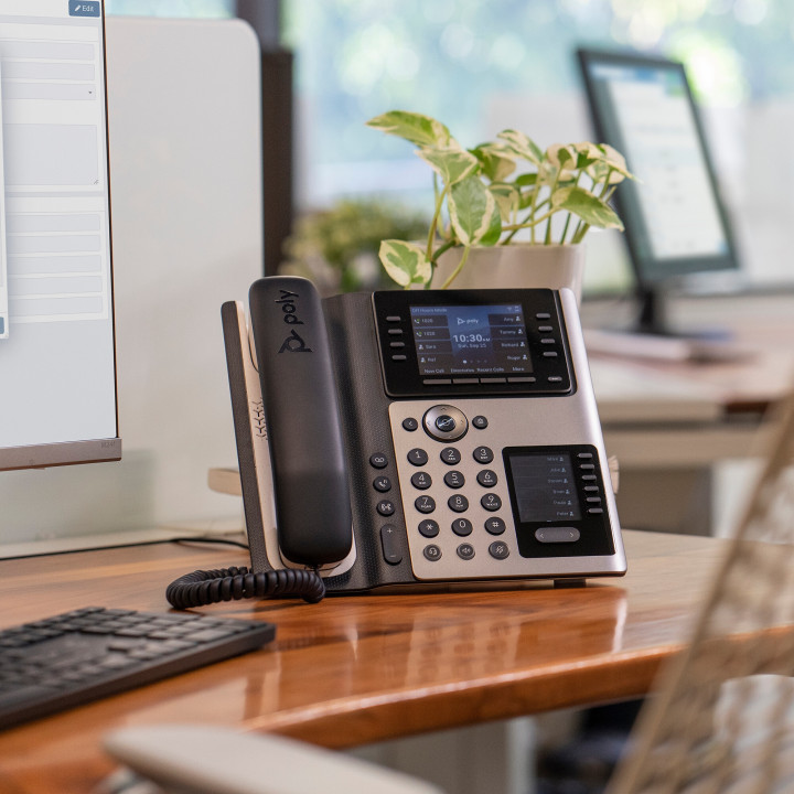 Poly Téléphone IP Edge E400 compatible PoE