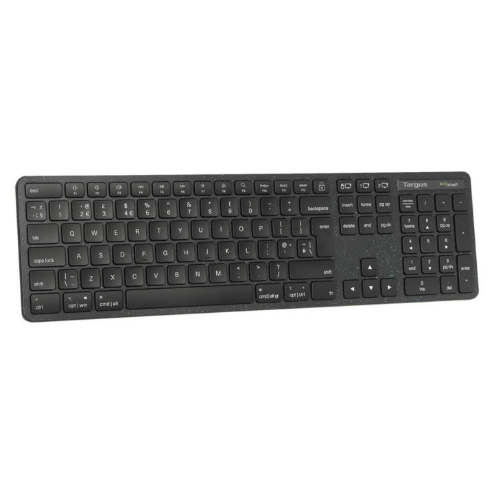 Targus EcoSmart AKB873UK clavier Universel RF sans fil + Bluetooth QWERTY Anglais britannique Noir