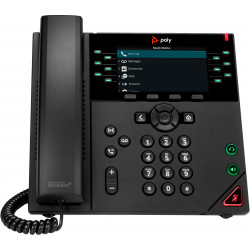 Poly Téléphone IP VVX 450 à 12 lignes et compatible PoE