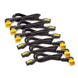 APC , Power Cord Kit (6 ea), Locking, C13 to C14 (90 Degree), 1.8m