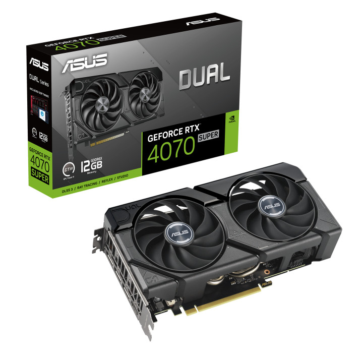 ASUS Dual -RTX4070S-12G-EVO NVIDIA GeForce RTX 4070 SUPER 12 Go GDDR6X