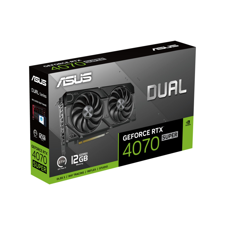 ASUS Dual -RTX4070S-12G-EVO NVIDIA GeForce RTX 4070 SUPER 12 Go GDDR6X