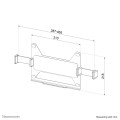Neomounts ADS20-425BL1 Support d'ordinateur portable 11.6-17.3" - VESA - universel